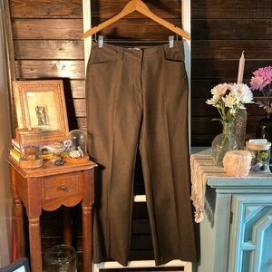 Petite Chocolate Colored Trousers